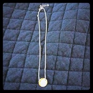 Silver Necklace with Disc